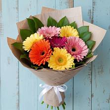 Букет яркий день в Воздвиженской Букет цветов из:  Герберы в Воздвиженской
