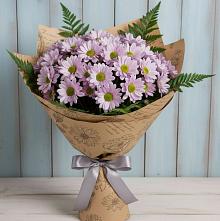 Букет соблазн в Воздвиженской Букет цветов из:  Хризантемы в Воздвиженской