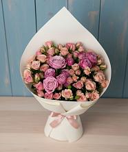 Букет Нежная розовость в Воздвиженской Букет цветов из:  Розы в Воздвиженской