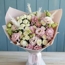 Букет цветов из:  Альстромерии и Розы #REPLACE_PRED# Воздвиженской